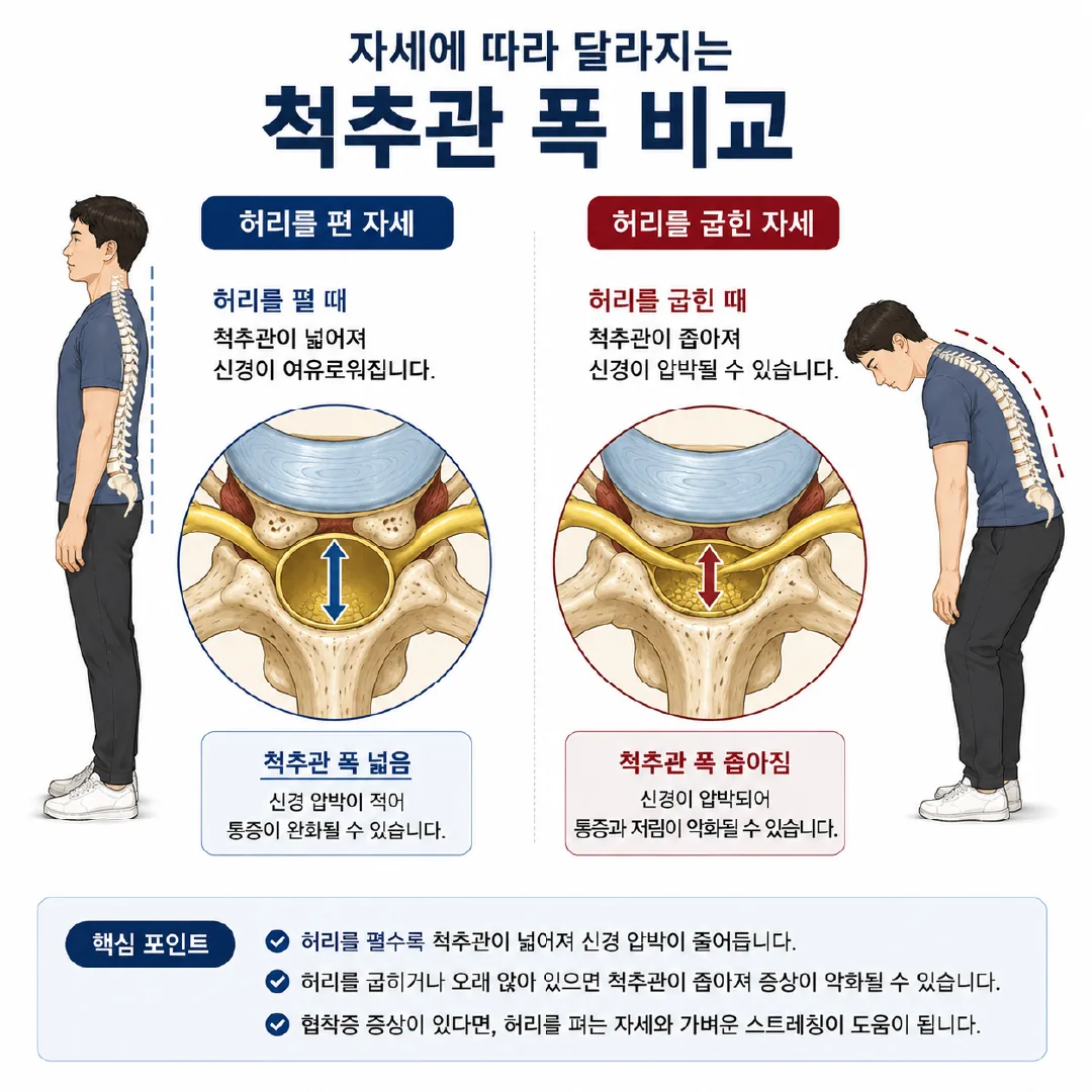 걷다 멈춰 쉬는 척추관협착증 증상